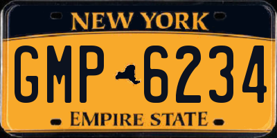 NY license plate GMP6234