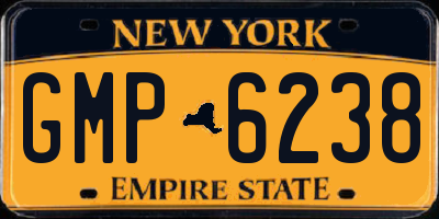 NY license plate GMP6238