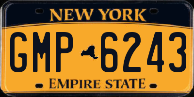 NY license plate GMP6243