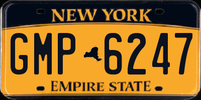NY license plate GMP6247