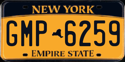 NY license plate GMP6259
