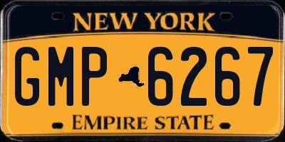 NY license plate GMP6267