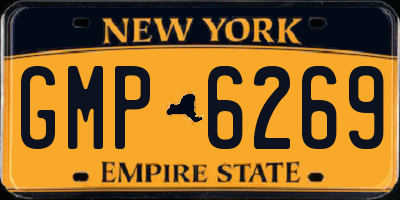 NY license plate GMP6269