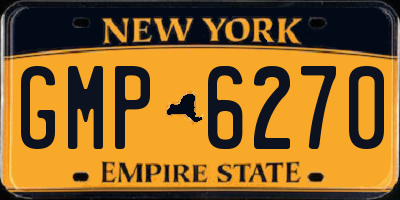 NY license plate GMP6270