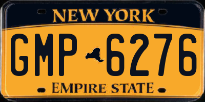 NY license plate GMP6276