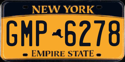 NY license plate GMP6278