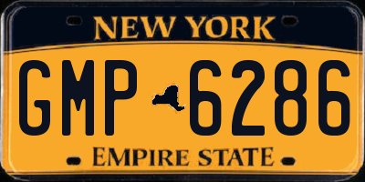 NY license plate GMP6286