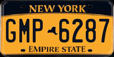 NY license plate GMP6287