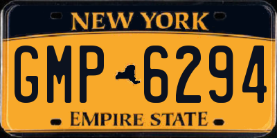 NY license plate GMP6294