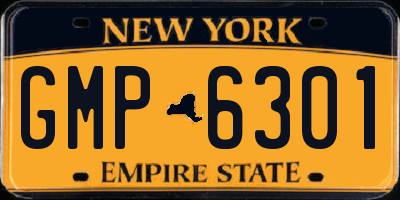 NY license plate GMP6301