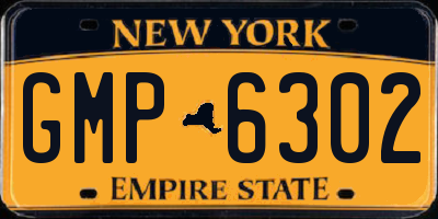 NY license plate GMP6302