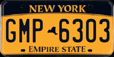 NY license plate GMP6303
