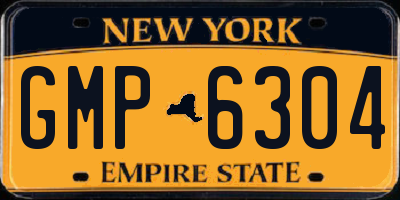 NY license plate GMP6304
