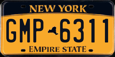 NY license plate GMP6311