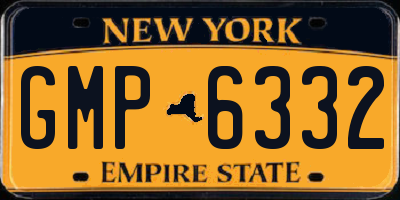 NY license plate GMP6332