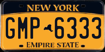 NY license plate GMP6333