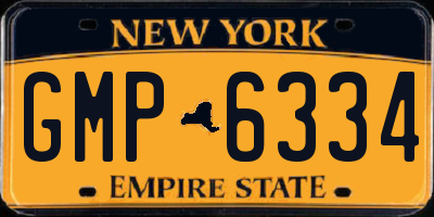 NY license plate GMP6334