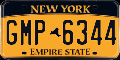 NY license plate GMP6344