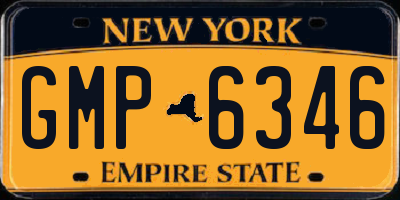 NY license plate GMP6346