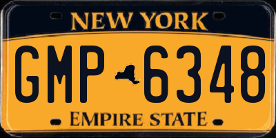 NY license plate GMP6348