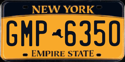NY license plate GMP6350