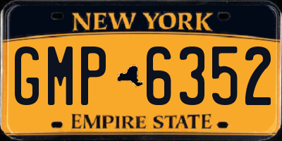 NY license plate GMP6352