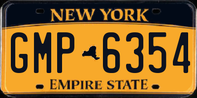 NY license plate GMP6354