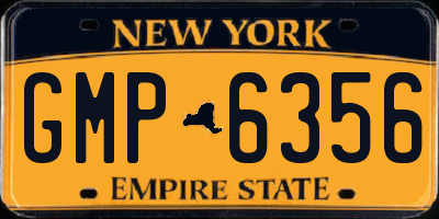 NY license plate GMP6356