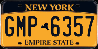 NY license plate GMP6357