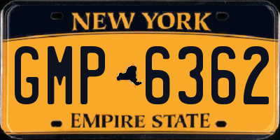 NY license plate GMP6362