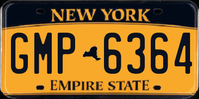 NY license plate GMP6364