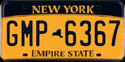 NY license plate GMP6367