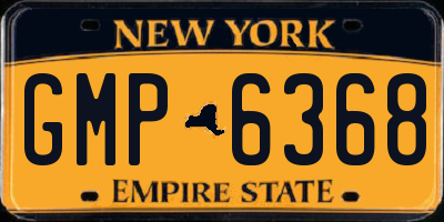 NY license plate GMP6368