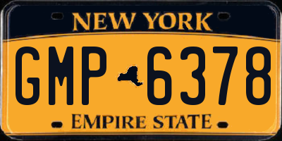 NY license plate GMP6378