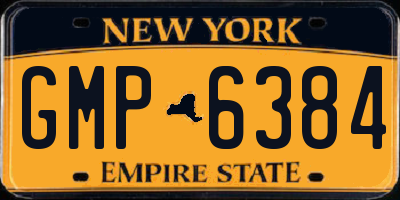 NY license plate GMP6384