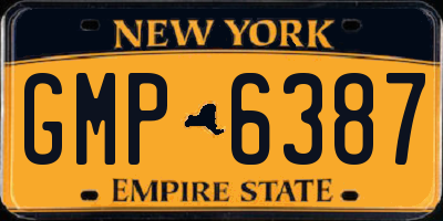 NY license plate GMP6387