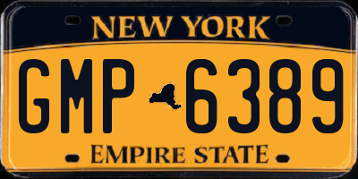 NY license plate GMP6389