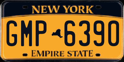 NY license plate GMP6390