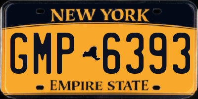 NY license plate GMP6393