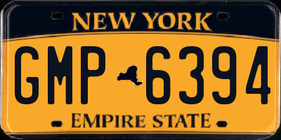 NY license plate GMP6394