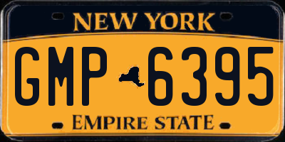 NY license plate GMP6395