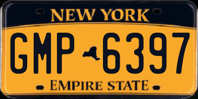 NY license plate GMP6397