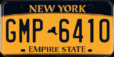 NY license plate GMP6410