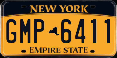 NY license plate GMP6411