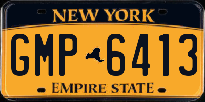 NY license plate GMP6413