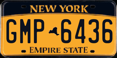 NY license plate GMP6436