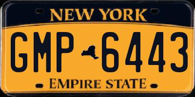 NY license plate GMP6443