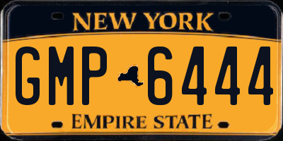 NY license plate GMP6444