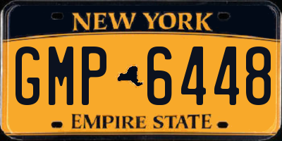NY license plate GMP6448