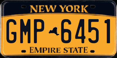 NY license plate GMP6451